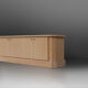 Ivory lacquer sideboard by Jean-Claude Dresse