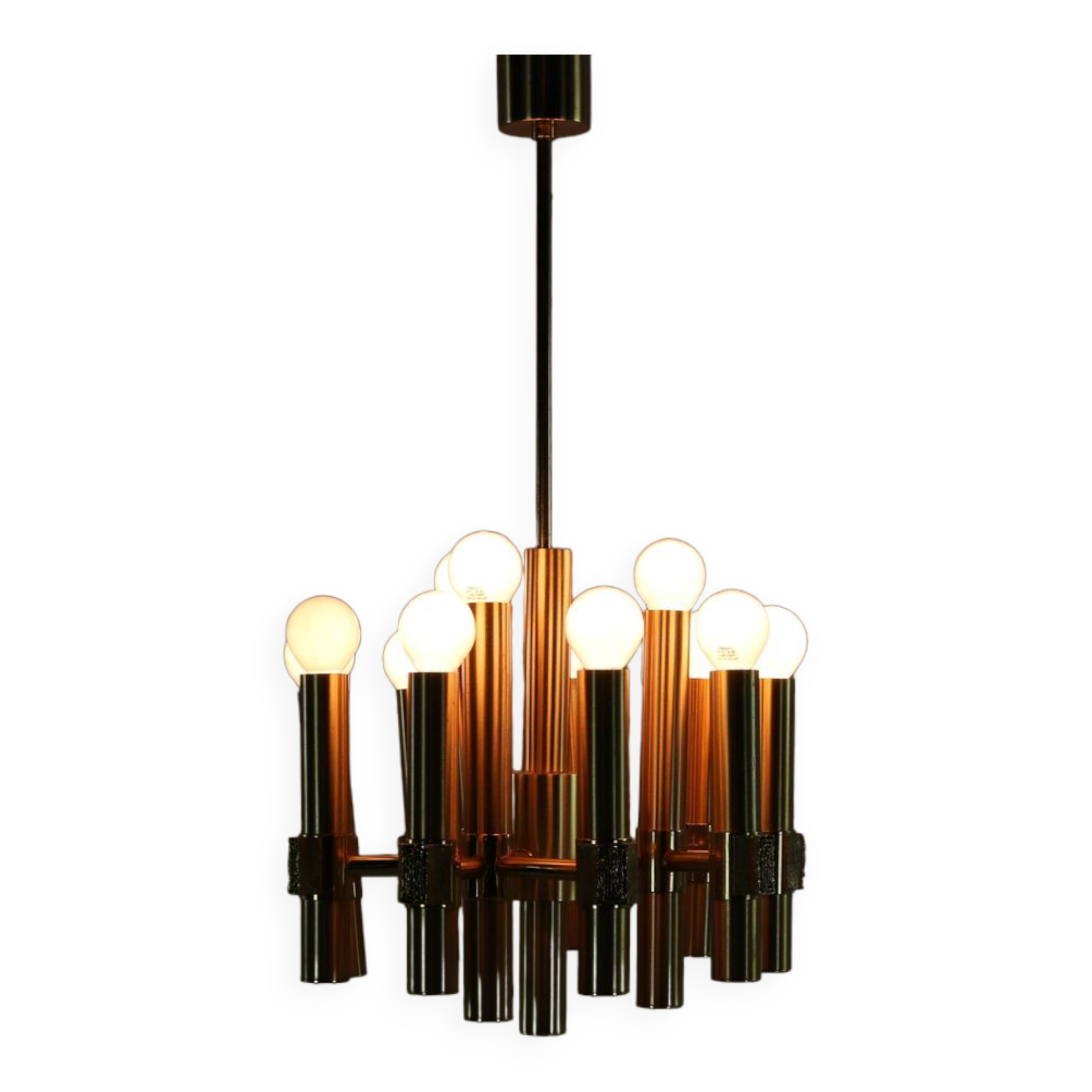 Italian seventies design ceilinglamp Angelo Brotto for Esperia