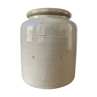 Glazed stoneware pot