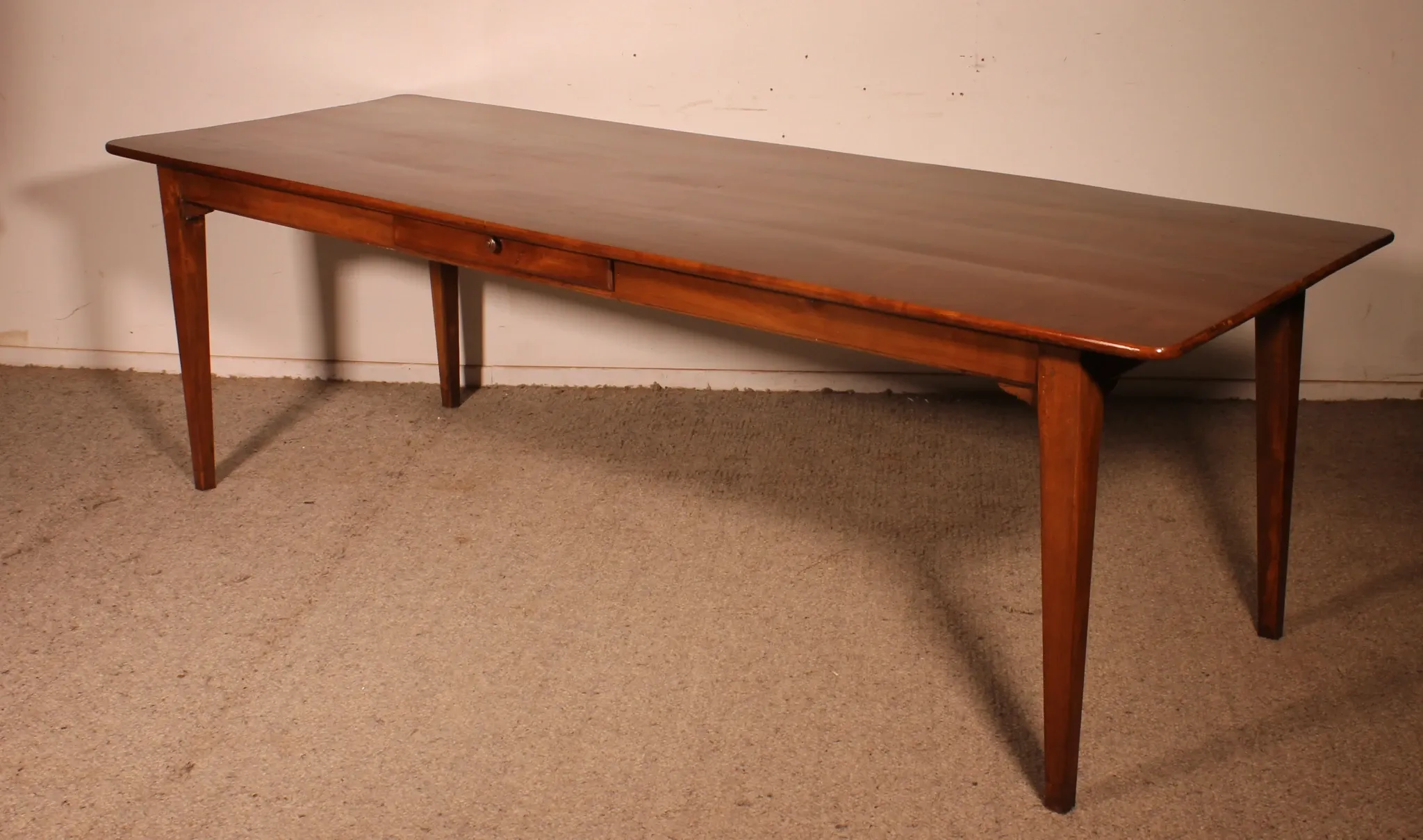19th Century Cherry Wood Refectory Table, 2.52 metres long