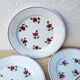 Set of 6 flat plates ceramic collection Rosine
