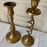 Bougeoirs en laiton