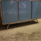 Vintage blue formica buffet