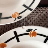 Ensemble de 4 assiettes creusés Badonviller