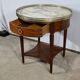 Table bouillotte en acajou, style Louis XVI, fin XIXème
