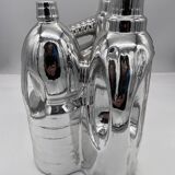 Large Vintage Vase • Pop Sculpture • Chrome Ceramic • Pols Potten • 1990