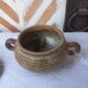 Enamelled stoneware candy box