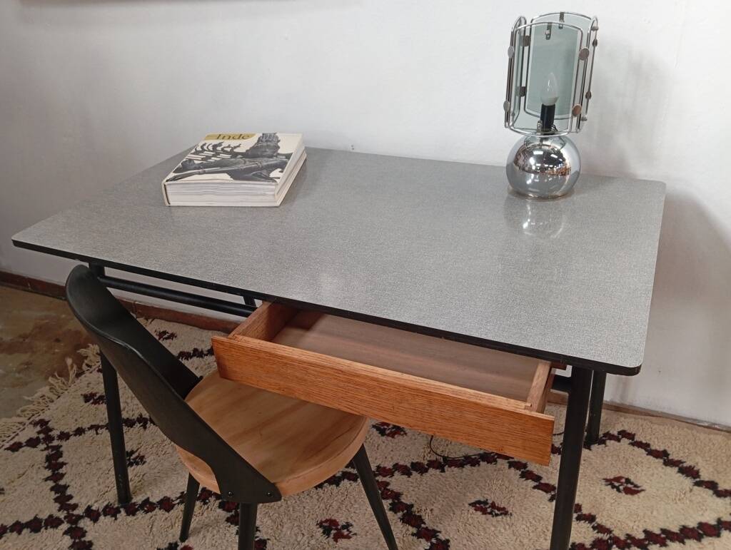 Modernist desk from the 1950s by J. Hitier