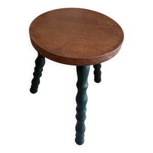 Tabouret tripode restauré