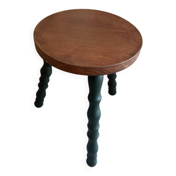 Tabouret tripode restauré