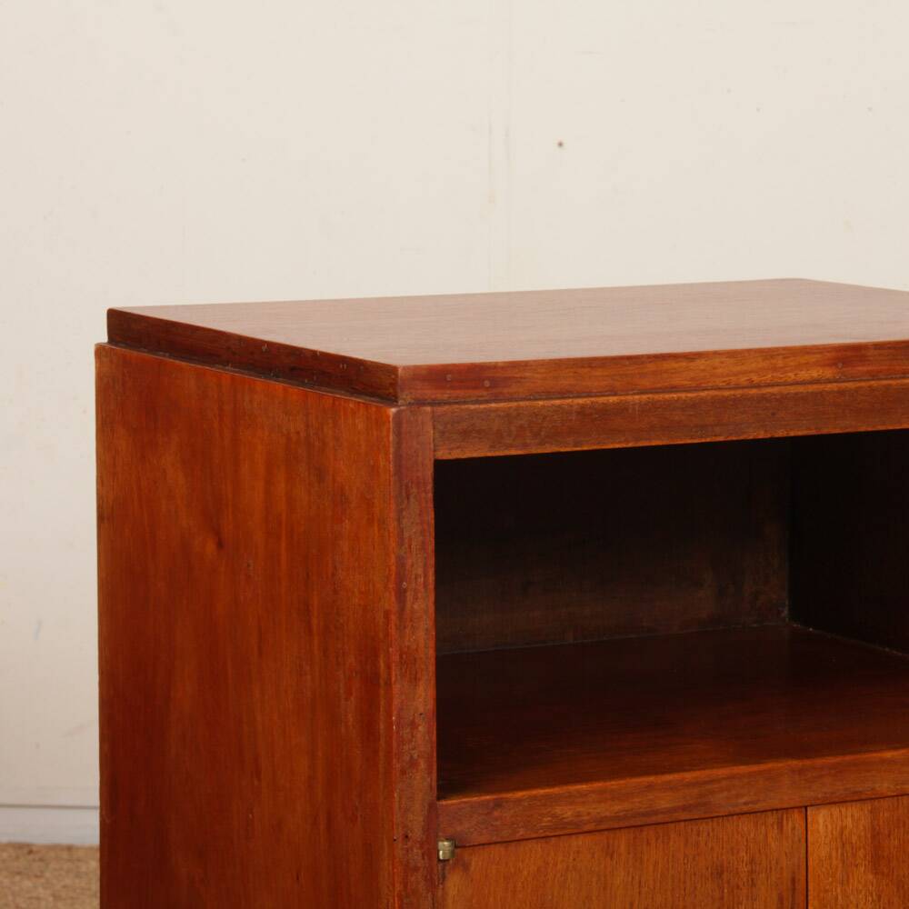 Pair of wooden bedside tables, French work from the 1940s.