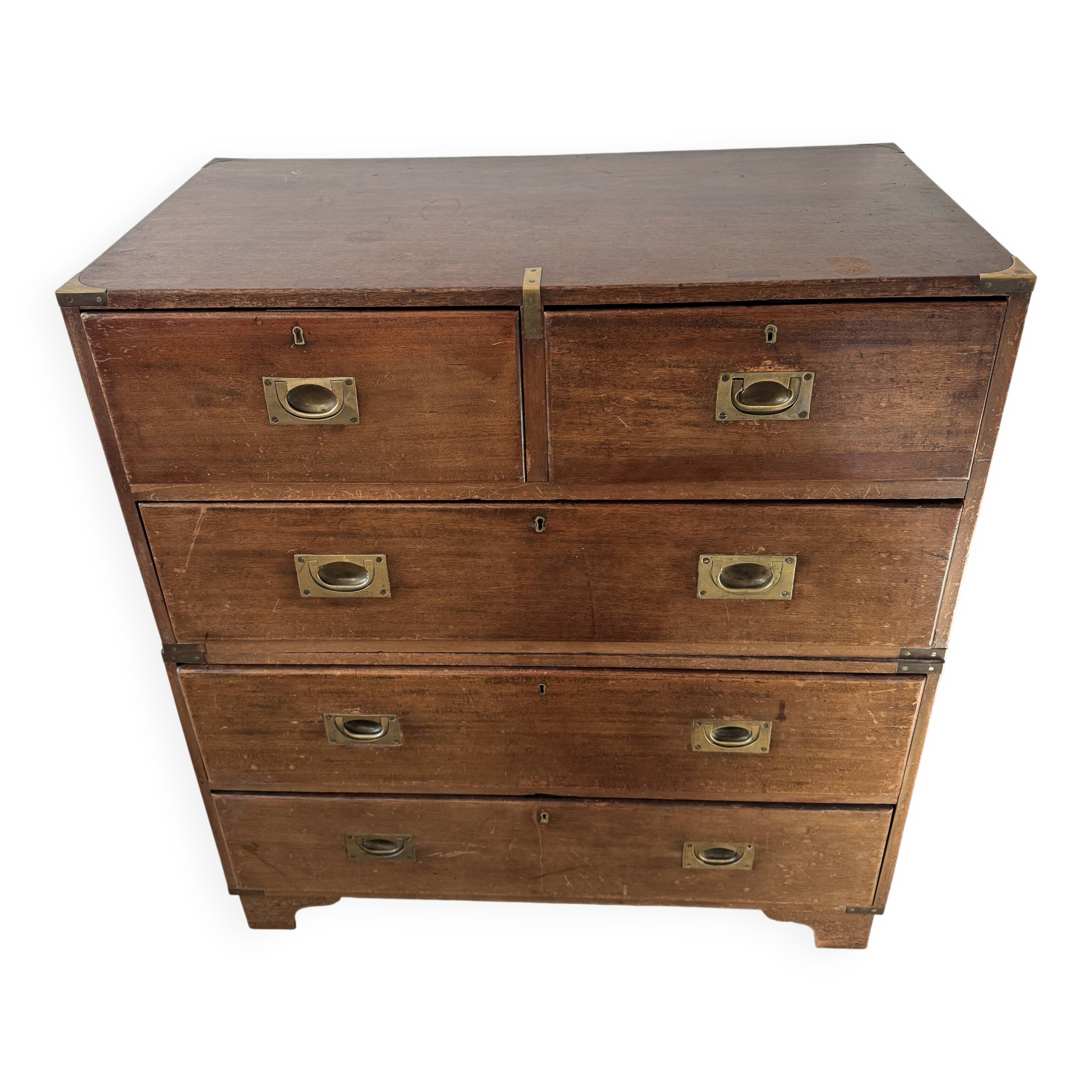 Commode bateau anglaise vintage acajou