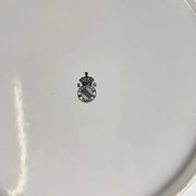 Plat à gâteau KG Lunéville, modèle "Réverbère", motif tulipe