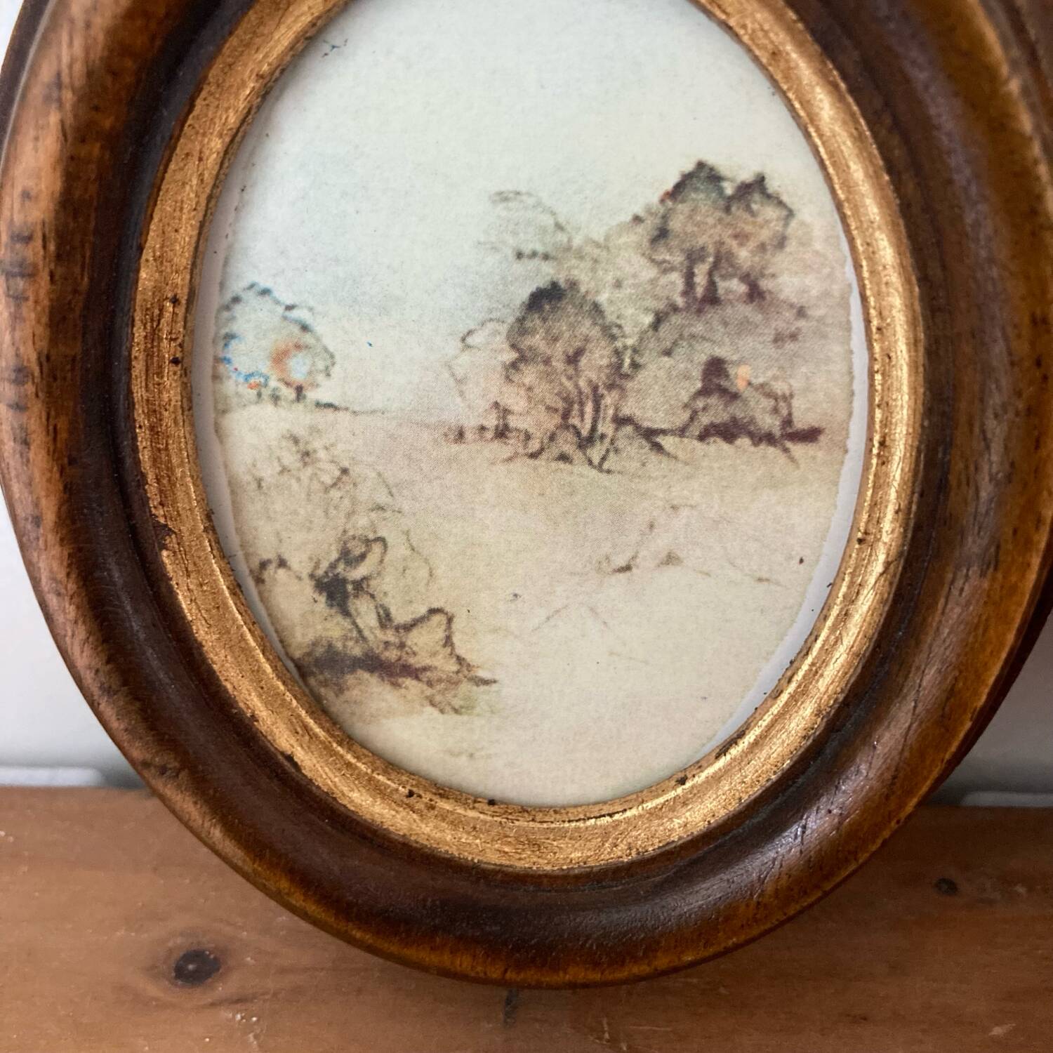 Pair of frames - old paintings