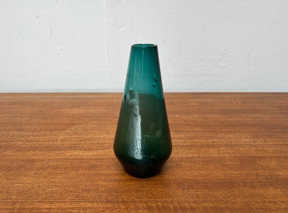 Vase en verre allemand du milieu du siècle de Karl Friedrich Glas, années 1960