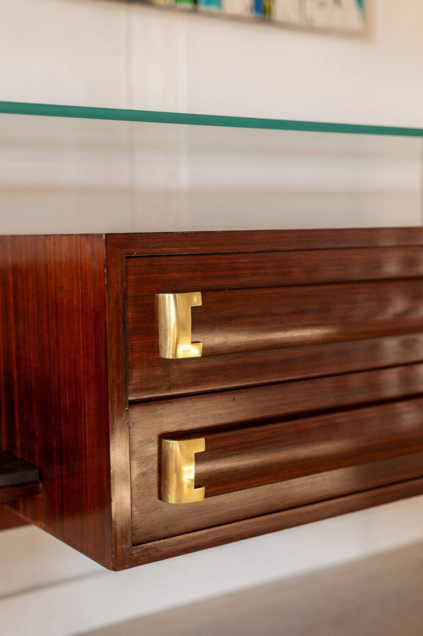 Commode or sideboard in rosewood. Italian work from the 1960s.