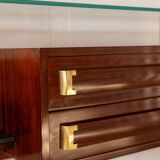 Commode or sideboard in rosewood. Italian work from the 1960s.