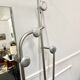 Vintage aluminum entrance locker