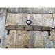 Antique Wall Coat Rack Horse Drawbar Wood + Coat Hooks