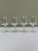 4 verres en cristal