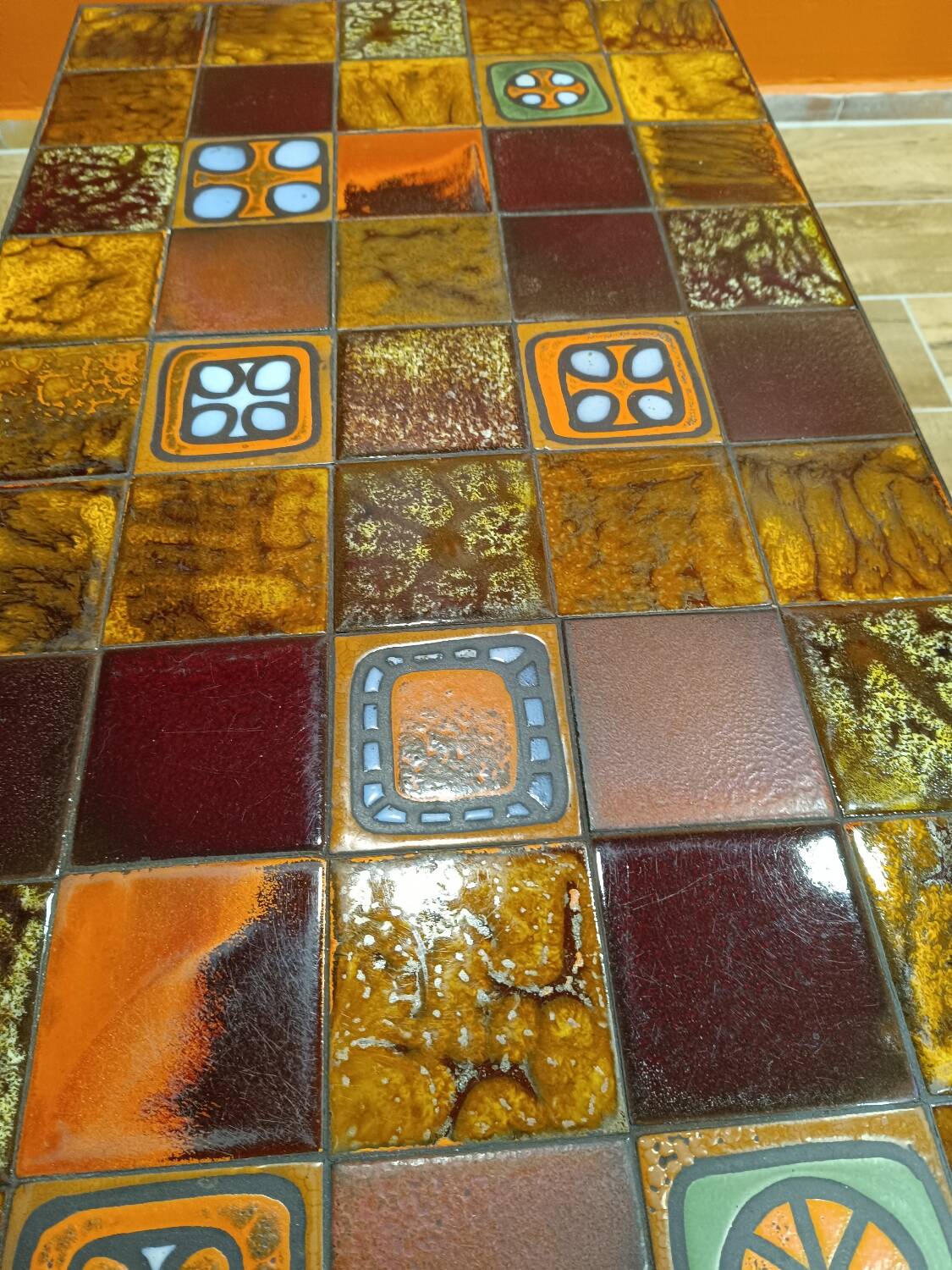 50s ceramic coffee table