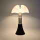 Black "Pipistrello" table lamp by Gae Aulenti for Martinelli.