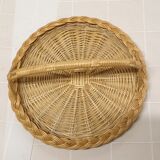 Vintage wicker pie dish