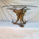 Table basse vintage Hollywood Regency 1950