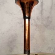 Art Deco pendant lamp by Henri Petitot - Patinated brass - Ca 1930