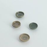 Suite de 4 bols de collection scandinaves en grès marron et vert, milieu XXème