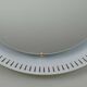 round mid century modern illuminated WALL MIRROR with metal frame 1950s