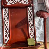 Enamelled kitchen sheet metal plate