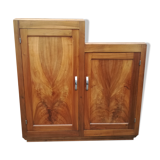 Asymmetric solid walnut buffet