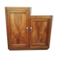 Asymmetric solid walnut buffet