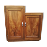 Asymmetric solid walnut buffet