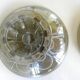 Pair of tazza glass compote cups, circa 1950 - 1970