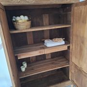 Wardrobe, oak linen cupboard from 1920.