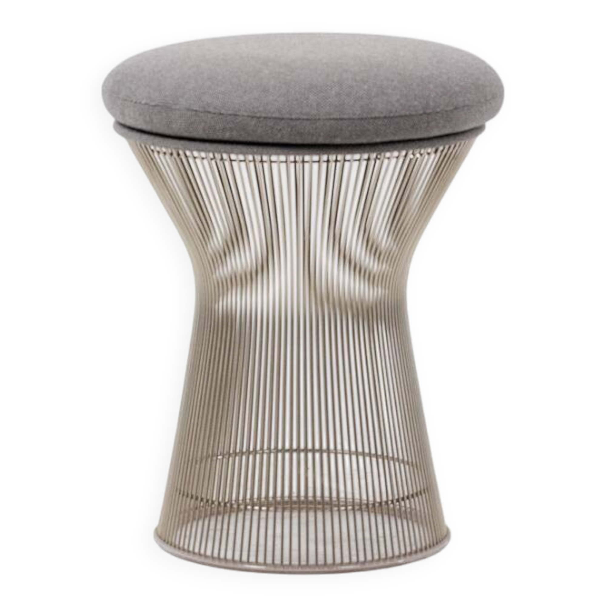 Warren Platner for Knoll. Round stool, metal base. Circa 1970