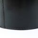 Mid-Century paper bin by Carl Auböck in black leather and brass, Austria, 1950s.