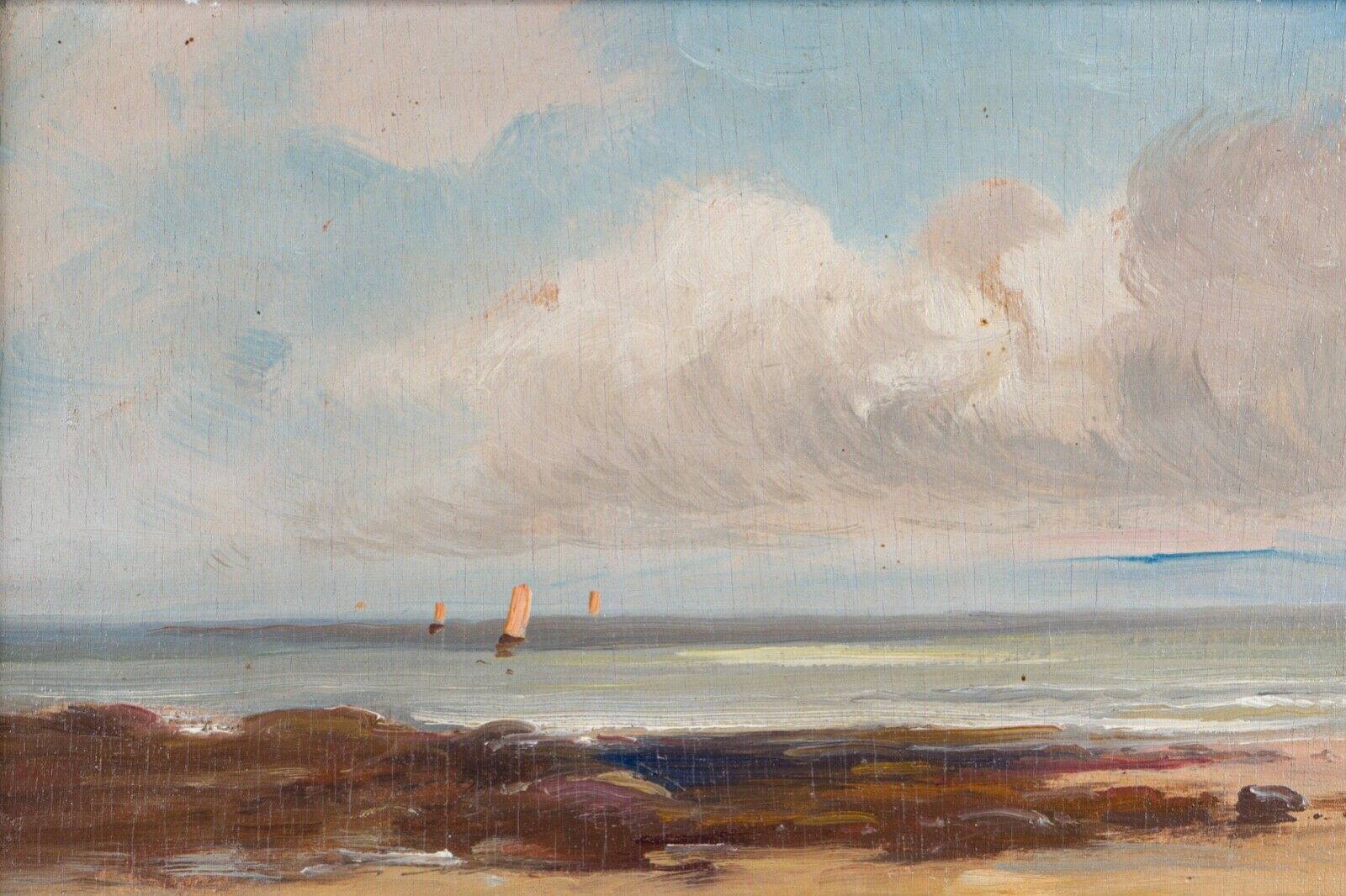 Oil on panel yvonne blossier seaside goemon xxe collector