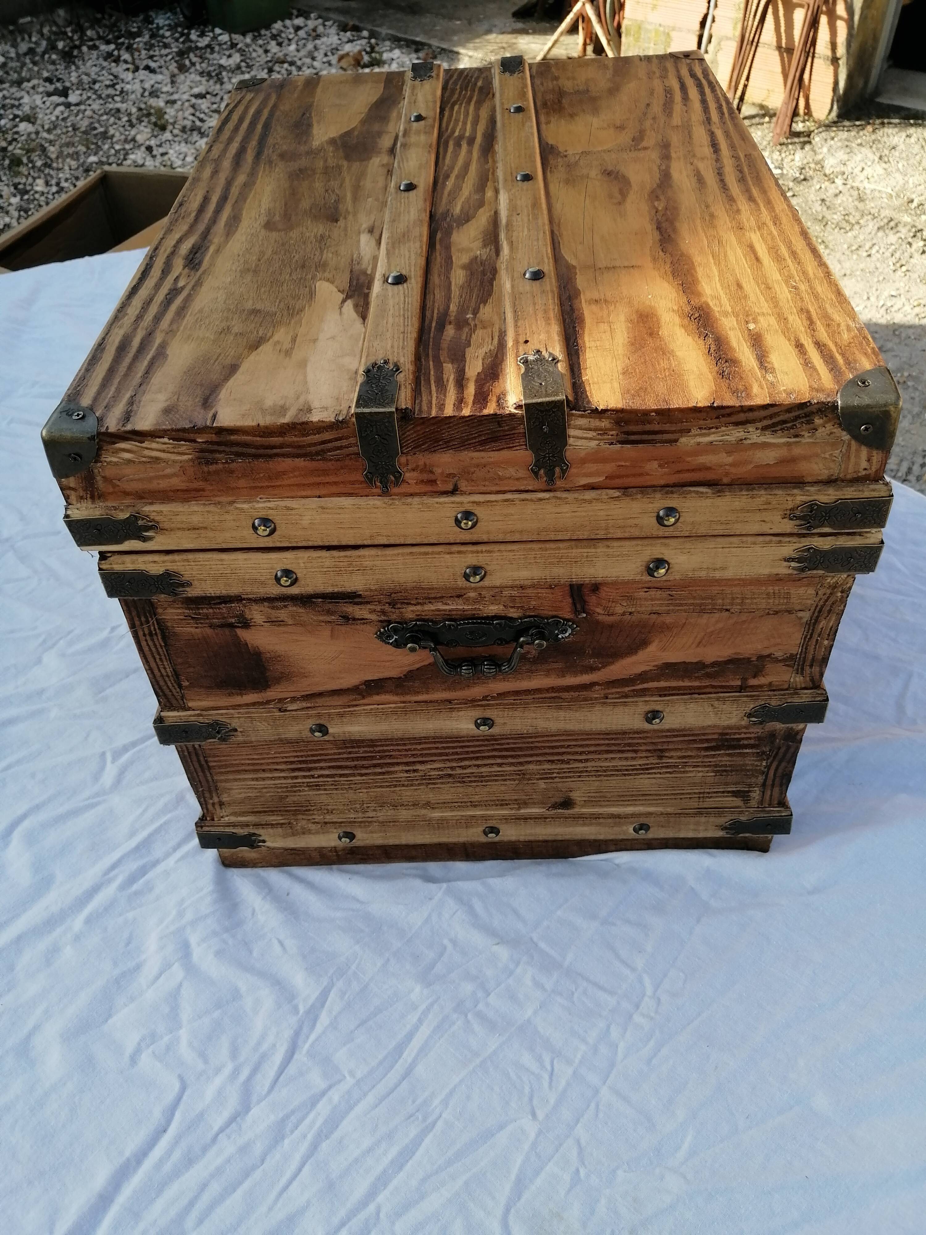Antique wooden chest
