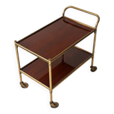 Chariot de service en laiton vintage