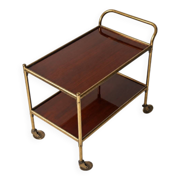 Vintage Brass Serving Trolley