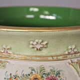 Hand-decorated G. Deruta vase, 1970s