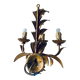 Golden leaf wall light