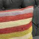 Coussin en laine turque rayé