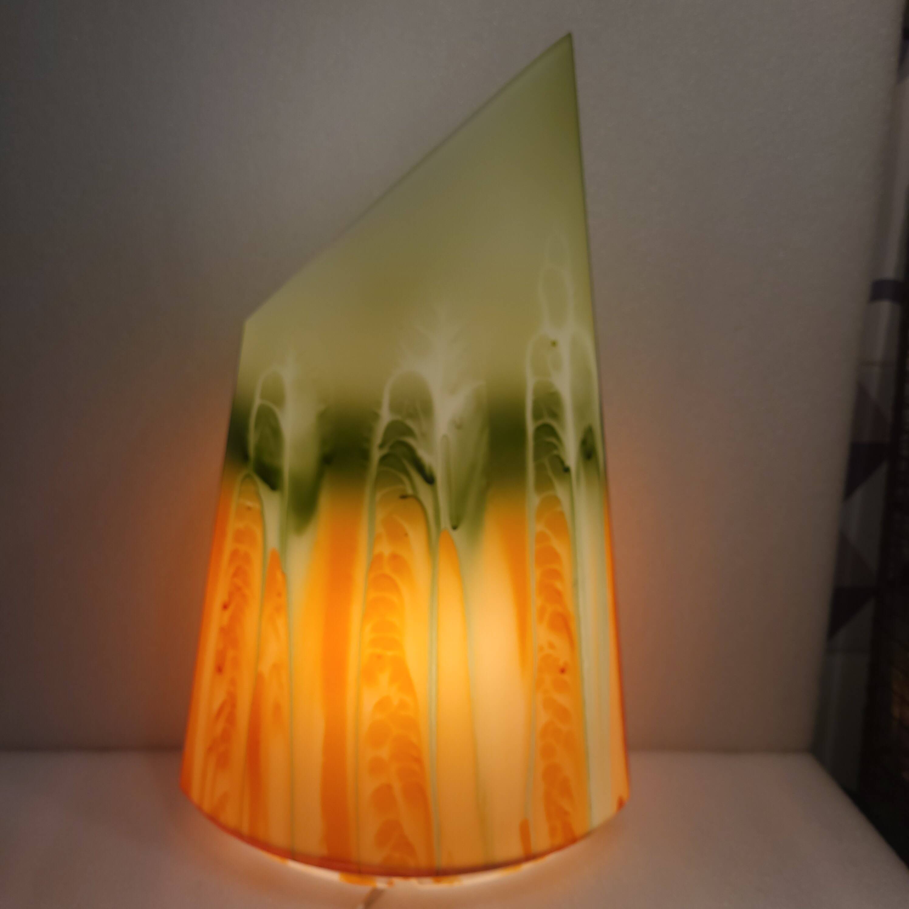 Asymmetrical vintage lamp, space age, Zwiesel, 1960-70.