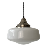 Old vintage opaline suspension lamp 30 cm