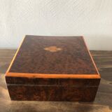 Walnut padded jewelry box