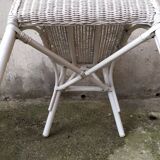 Paire de fauteuils en rotin vintage